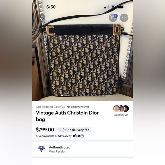 Vintage Christain Dior canvas bag - Picture 16 of 16